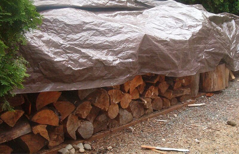 Foremost Dry Top 6 ft. x 8 ft. Medium Duty Polyethylene Reversible Tarp Brown/Green - Image 5