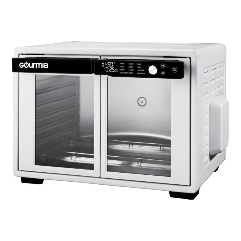 Gourmia 9-Slice Digital Toaster Oven Air Fryer with Convection Mode and 12 Cooking Functions, White - Image 6