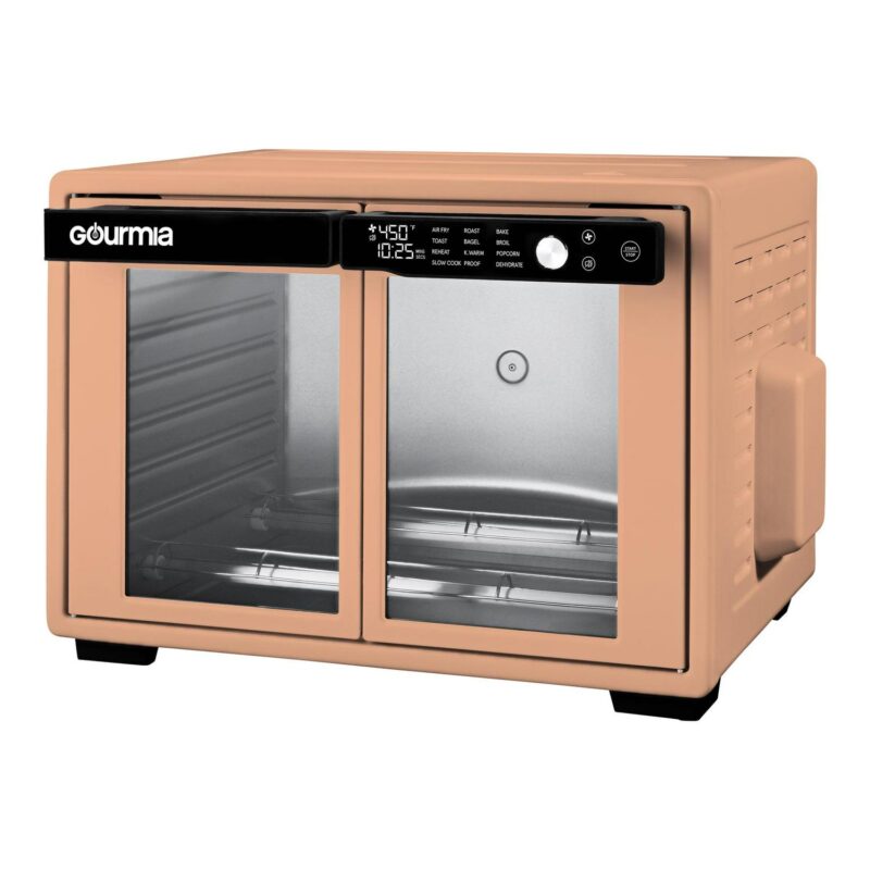 Gourmia 9-Slice Digital Toaster Oven Air Fryer with Convection Mode and 12 Cooking Functions, Peach - Image 6