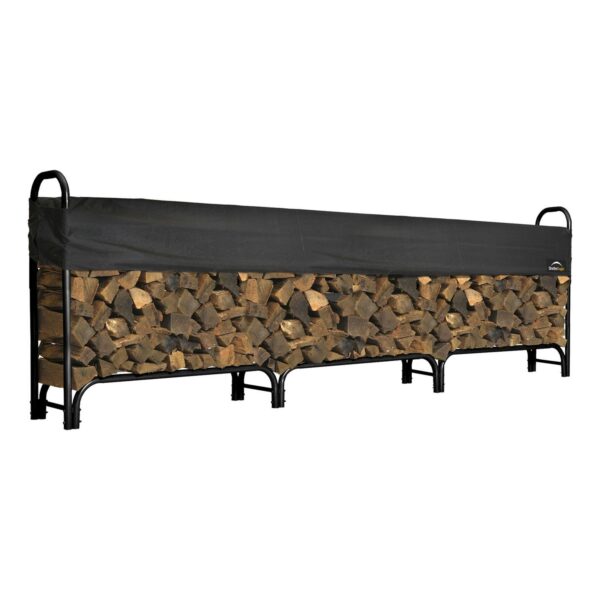 Heavy Duty Firewood Rack with Cover 12 ft.