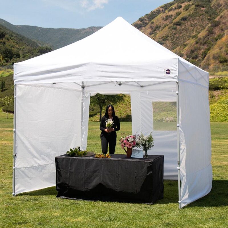Impact Canopy 10' x 10' Pop Up Canopy Tent with 4 Side Walls Outdoor Market Shelter - Image 2