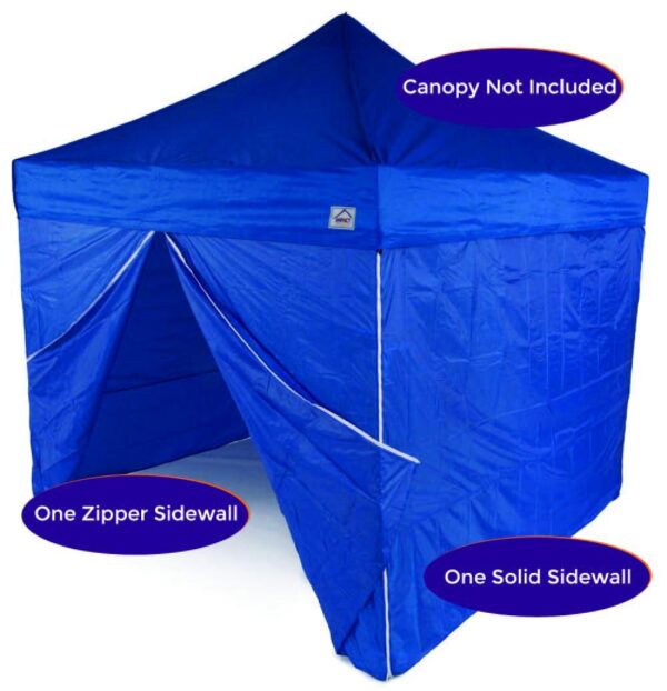 Impact Canopy 10 x 10 Canopy 4 Sidewalls, Outdoor Gazebo Canopy Replacement Walls Only, Royal Blue