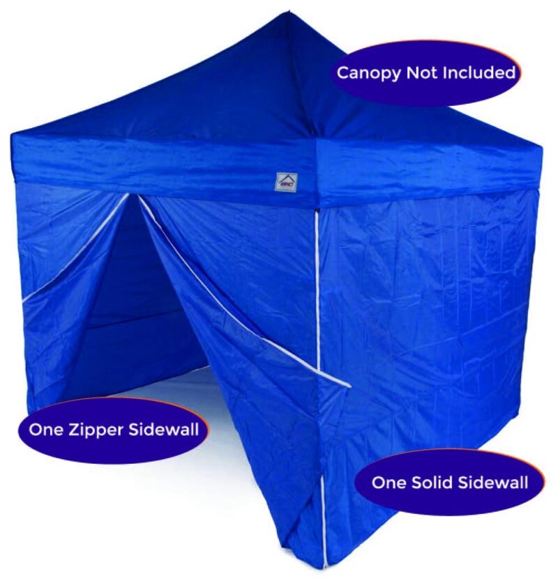 Impact Canopy 10 x 10 Canopy 4 Sidewalls, Outdoor Gazebo Canopy Replacement Walls Only, Royal Blue