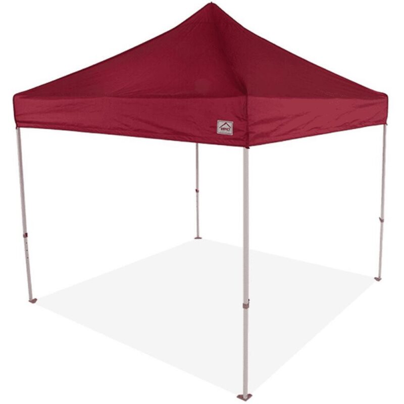 Impact Canopy 10 x 10 Instant Pop Up Canopy Tent, Commercial Grade Aluminum Frame, Roller Bag, Burgundy