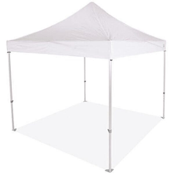 Impact Canopy 10 x 10 Instant Pop Up Canopy Tent, Commercial Grade Aluminum Frame, Roller Bag, White