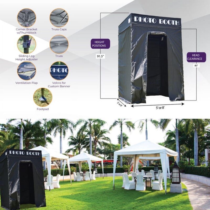 Impact Canopy 5x5 Pop Up Portable Photo Booth, Photo Tent - Image 4