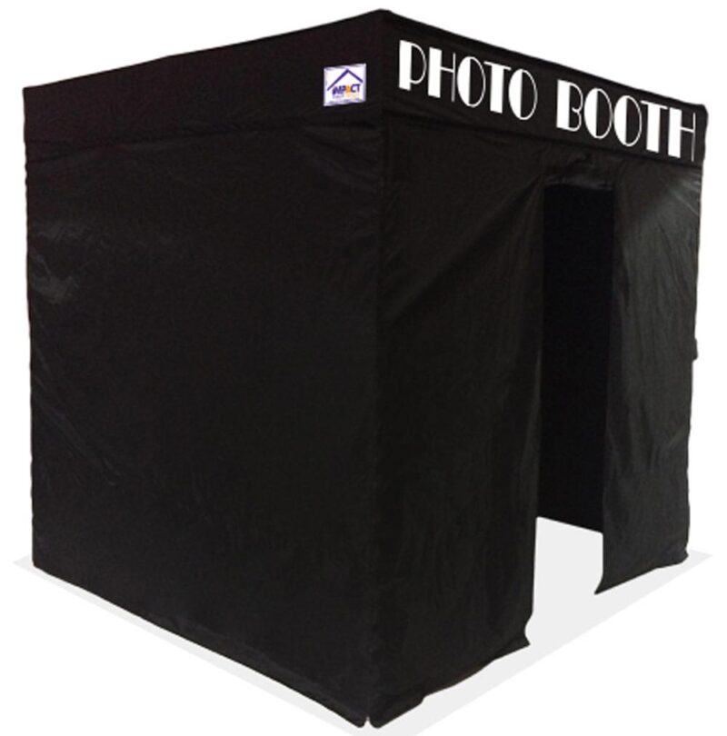 Impact Canopy 8 x 8 Pop Up Portable Photo Booth, Photo Tent, Pop Up Photo Studio Booth, Sidewalls, Roller Bag, Black - Image 3