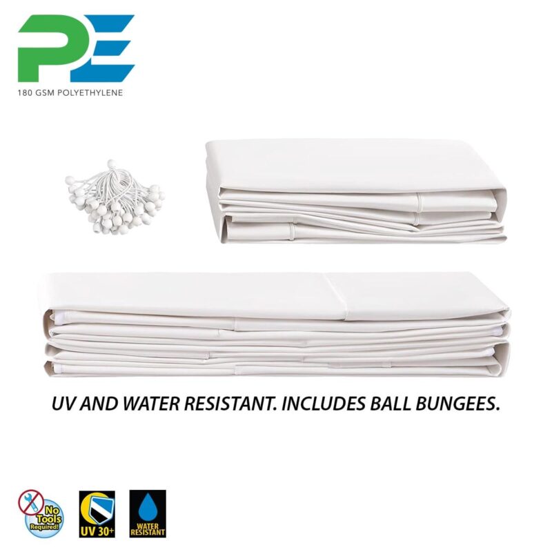 King Canopy EX1220 20' x 20' x 0' Polyethylene Carport - Image 6