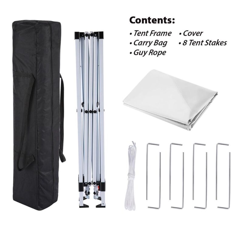 King Canopy Slant leg 10'x10' Instant Pop Up Tent, White - Image 3