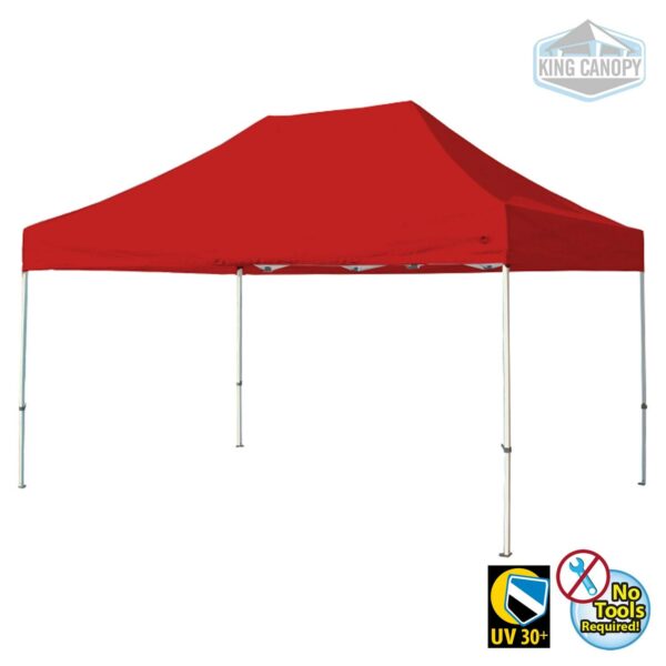 King Canopy TUFF TENT WHITE Frame 10X15 Instant Pop Up Tent with WHITE Cover