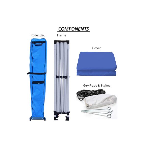 King Canopy Tuff Tent 10'x20' Instant Pop up Canopy , 1-Inch Aluminum Frame, Blue