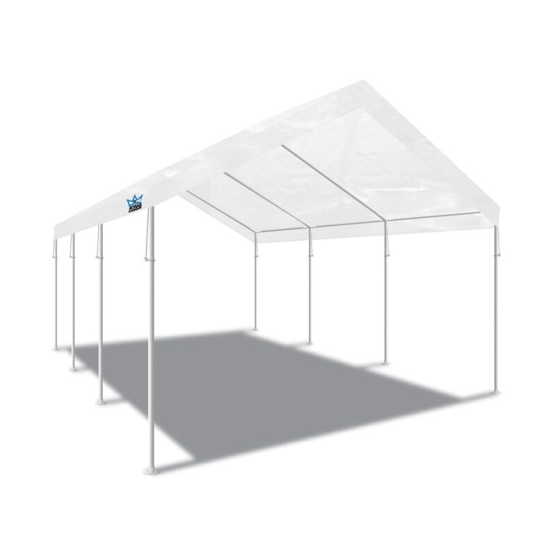 King Canopy Universal Canopy 12' x 20' , 1 3/8-Inch Powder Coated Steel Frame, 8 Leg, White - Image 6