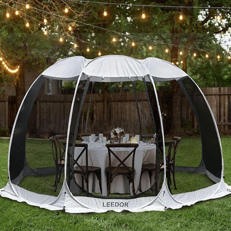 Leedor Screen House Room Pop Up Camping Canopy Instant Shelter 12'X12' - Image 4