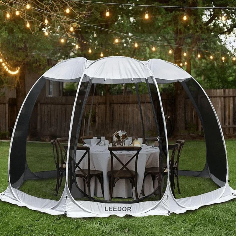 Leedor Screen House Room Pop Up Camping Canopy Instant Shelter 12'X12' - Image 4
