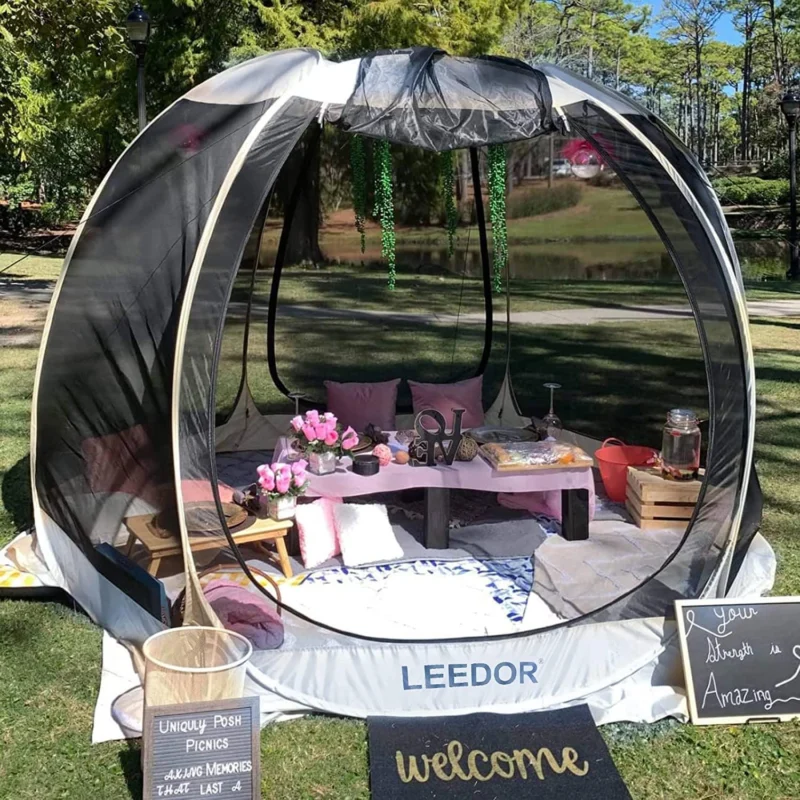 Leedor Screen House Room Pop Up Camping Canopy Instant Shelter 12'X12' - Image 6
