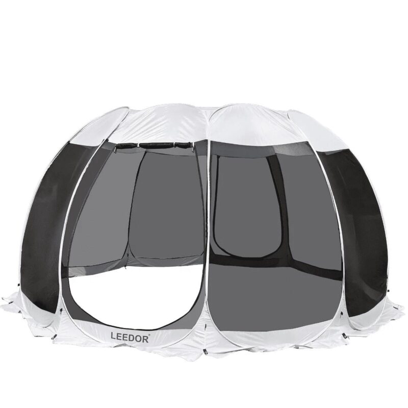 Leedor Screen House Room Pop Up Camping Canopy Instant Shelter 15'X15'X8.5' Gray - Image 7