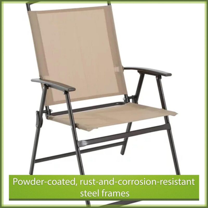 Mainstays Albany Lane 6-Piece Outdoor Patio Dining Set, Tan - Image 7
