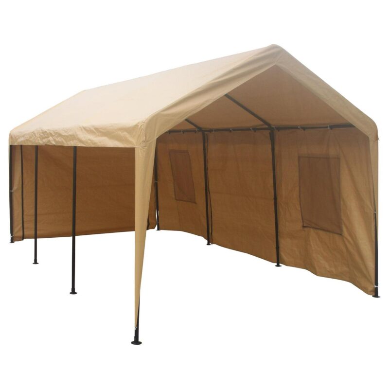 Miniyam Outdoor 238.19 x 143.70 x 116.41 Yellow Carport - Image 5