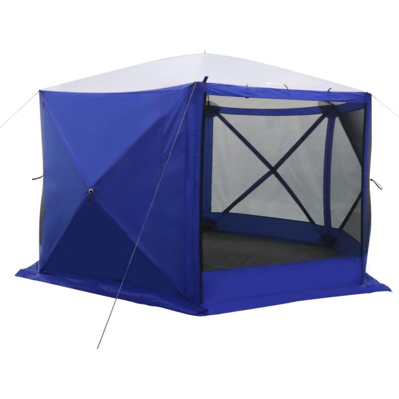 Ozark Trail 6 Hub Outdoor Camping 11'x10'x88.5  Screen House, 1 Room, Blue - Image 3