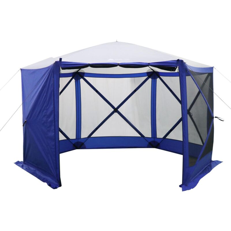 Ozark Trail 6 Hub Outdoor Camping 11'x10'x88.5  Screen House, 1 Room, Blue - Image 5
