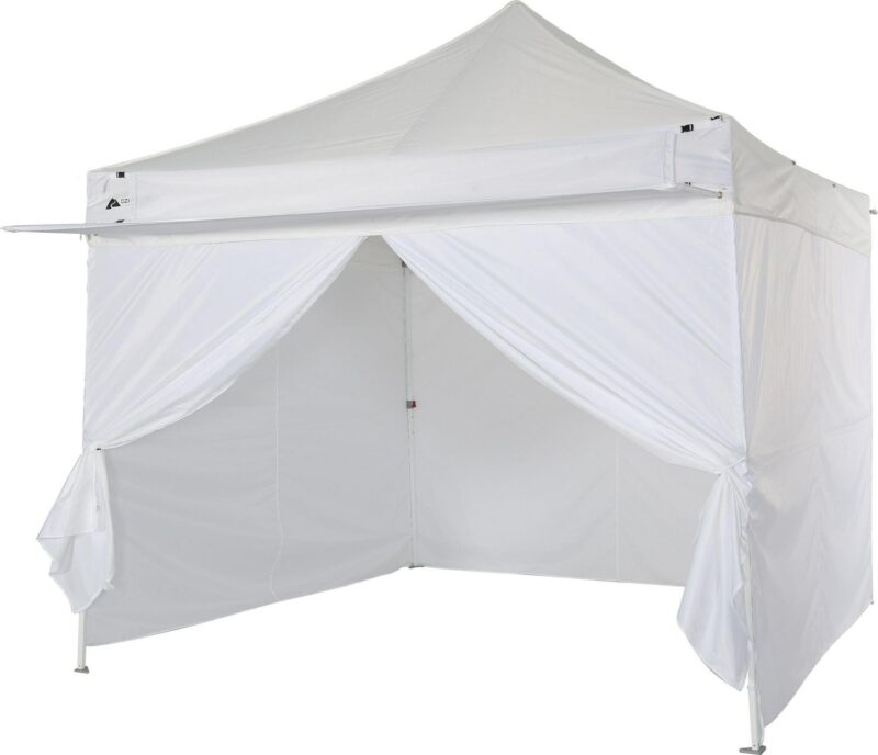 Ozark Trail White Commercial Instant 10' x 10' Straight Leg Instant Canopy with Sidewalls - Image 3