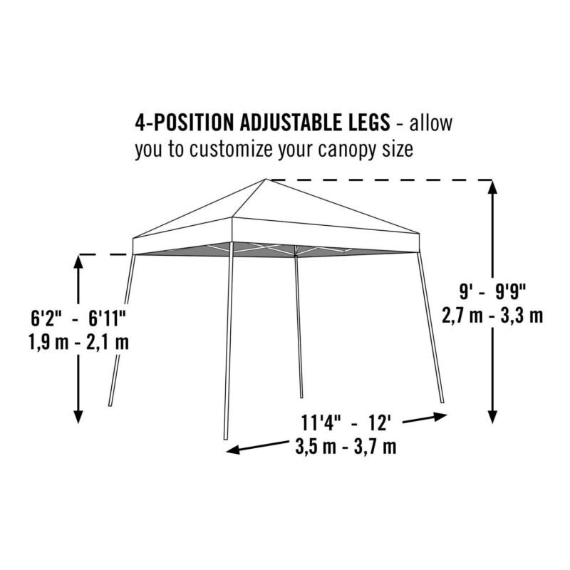 Pop-Up Canopy HD - Slant Leg 12 x 12 ft. Terracotta - Image 3