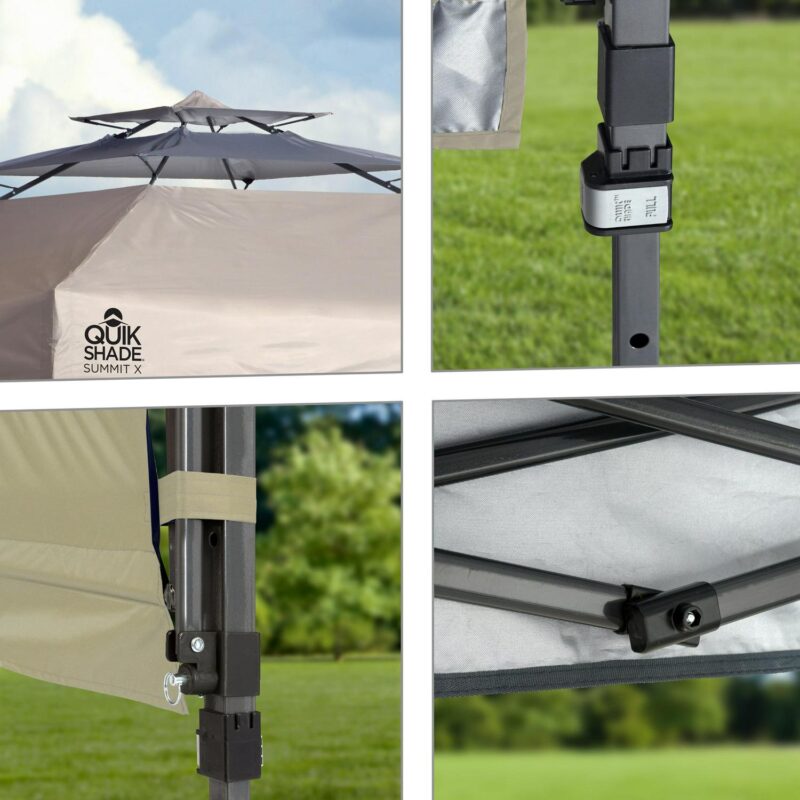 Quik Shade  Summit X  10 x 17 Foot Straight Leg Pop Up Instant Canopy, Taupe - Image 9