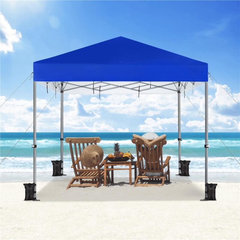 Renwick 12x12ft Pop-up Canopy Tent, Blue - Image 6