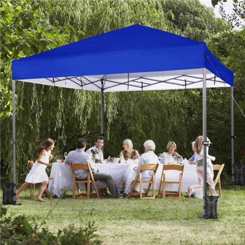 Renwick 12x12ft Pop-up Canopy Tent, Blue - Image 3