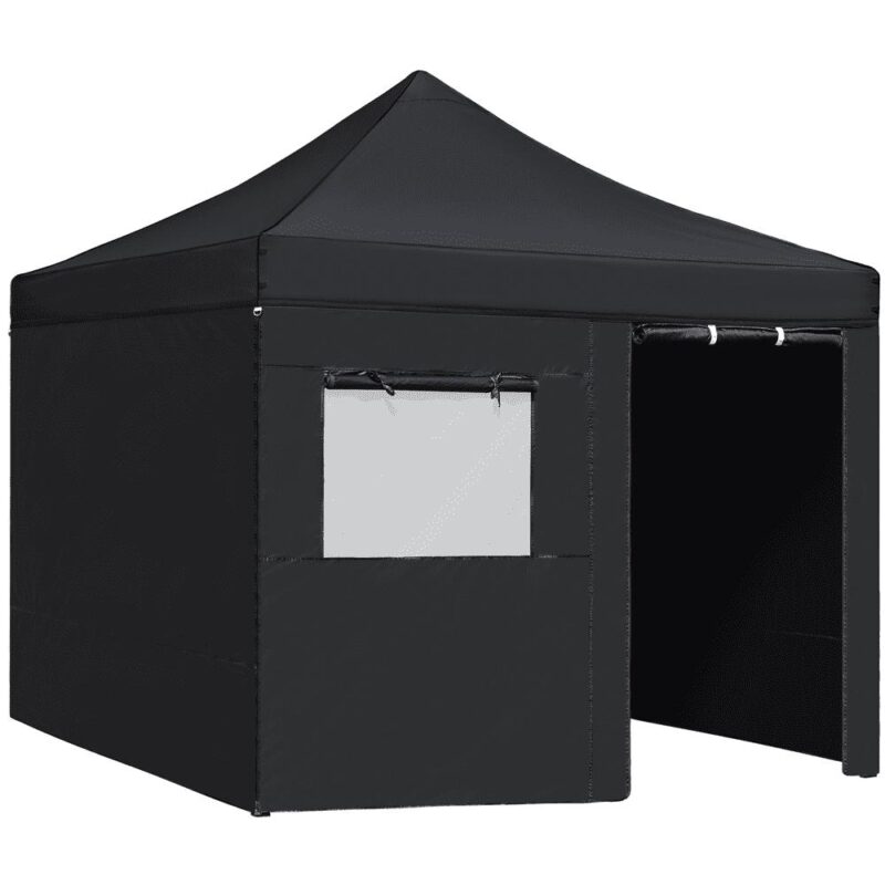 Renwick Outdoor 10x10 ft Pop Up Commercial Canopy Tent, Black - Image 2