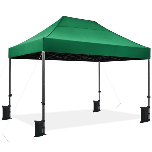 Renwick Pop Up Commercial Canopy Tent with Roller Bag, Dark Green