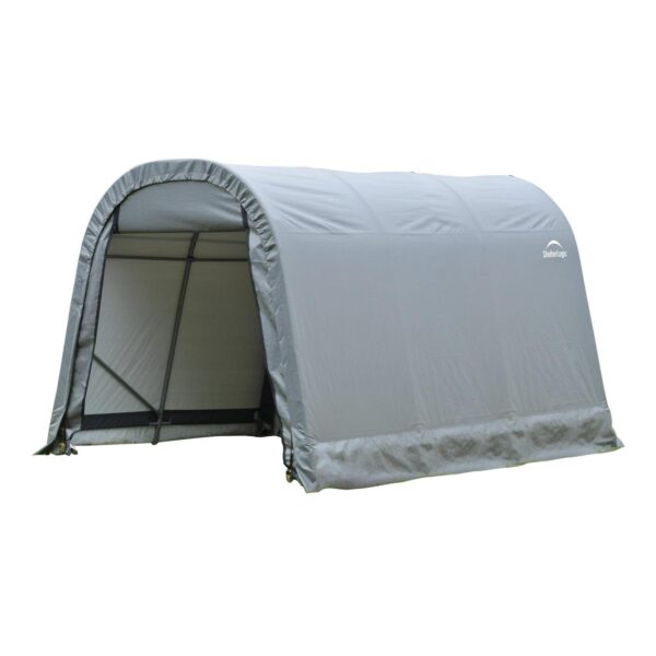 ShelterCoat 8 x 12 ft. Wind and Snow Rated Garage Round Gray STD