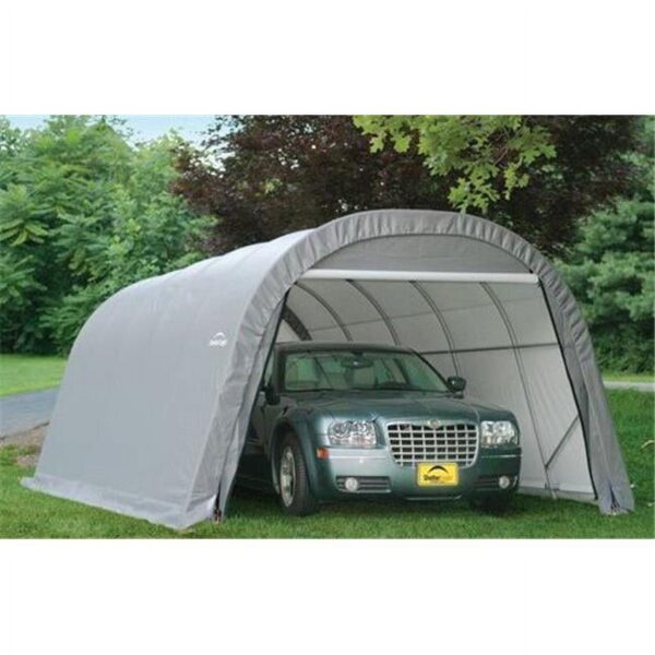 ShelterLogic 12x20x8 Round Style Shelter- Grey Cover