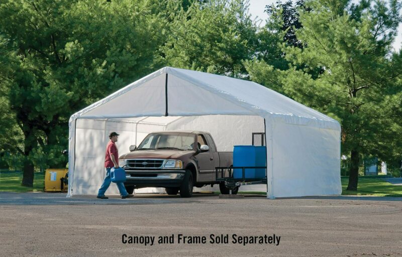 ShelterLogic 1840 White Canopy Enclosure Kit, FR Rated - Image 3