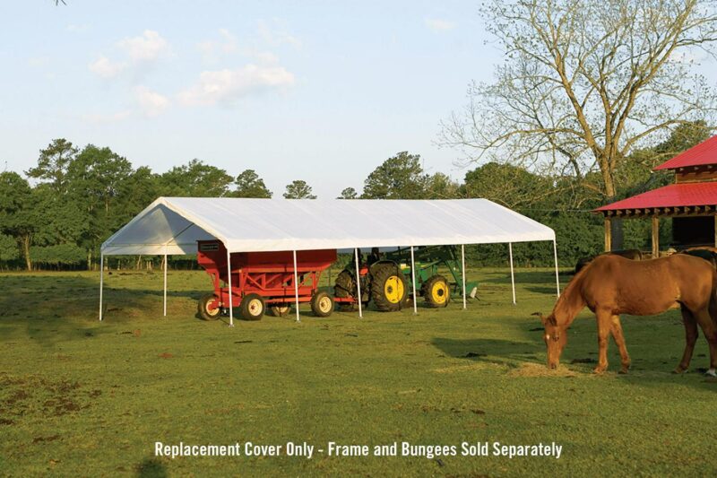 ShelterLogic 18-40 Canopy White Replacement Cover for 2 in. Frame; FR Rated - Image 3