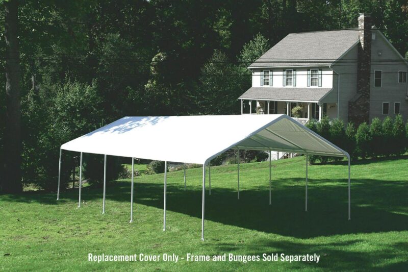 ShelterLogic 20169 18-30 Canopy White Replacement Cover for 2 in. Frame; FR Rated - Image 4