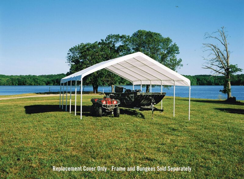 ShelterLogic 20169 18-30 Canopy White Replacement Cover for 2 in. Frame; FR Rated - Image 3