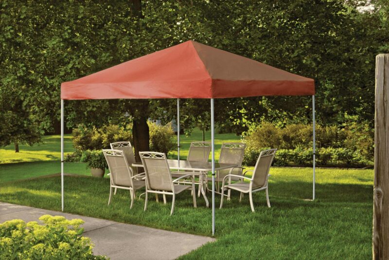 ShelterLogic 22738 10x10 ST Pop-up Canopy- Terracotta Cover- Black Bag - Image 2