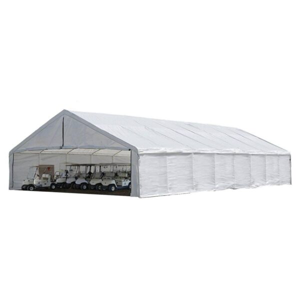 ShelterLogic 27780 30x50 Canopy White Replacement Cover for 2-.37 in. Frame; FR Rated
