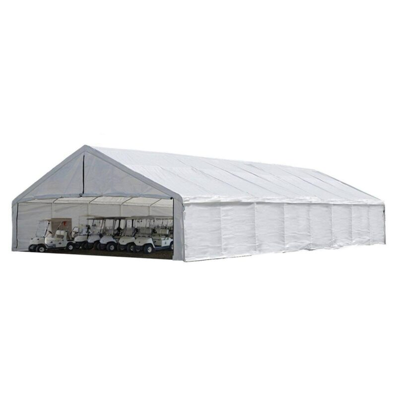 ShelterLogic 27780 30x50 Canopy White Replacement Cover for 2-.37 in. Frame; FR Rated