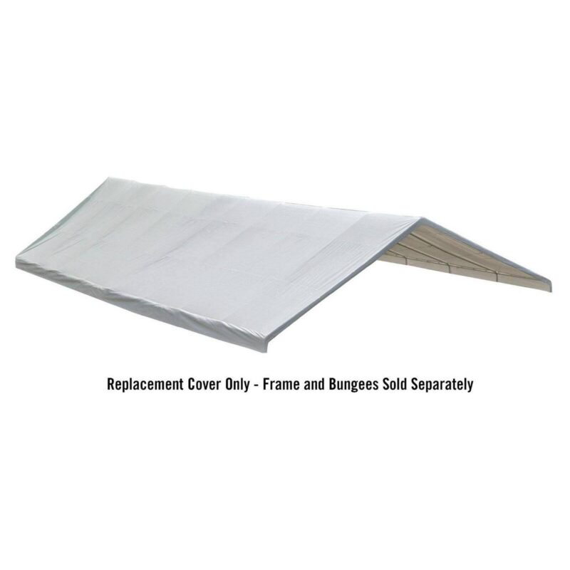 ShelterLogic 27780 30x50 Canopy White Replacement Cover for 2-.37 in. Frame; FR Rated - Image 3