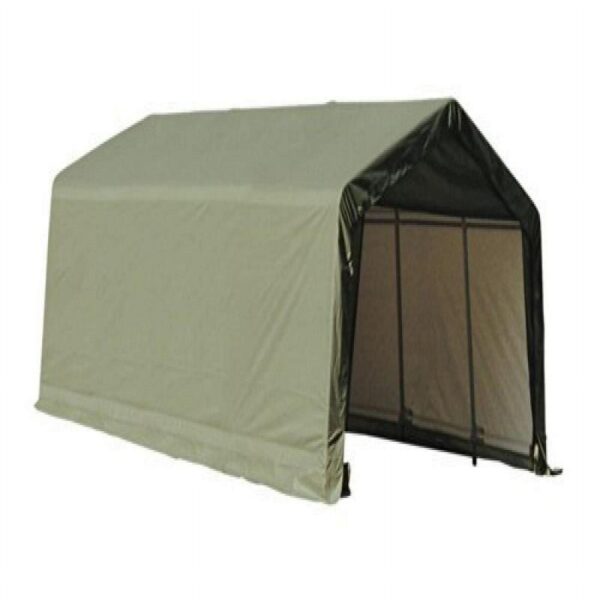 ShelterLogic 71444 12x20x8 Peak Style Shelter- Green Cover