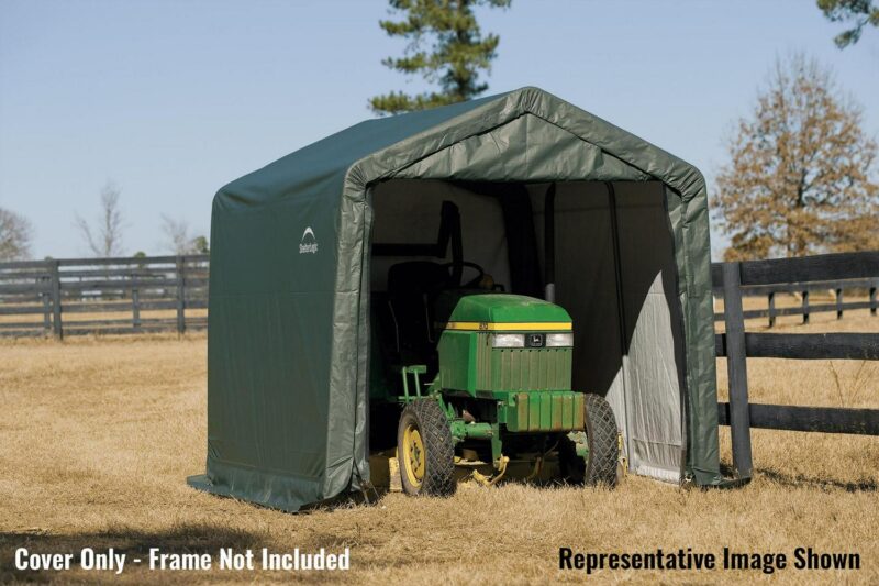 ShelterLogic 72804 10x8x8 Peak Style Shelter- Green Cover - Image 2