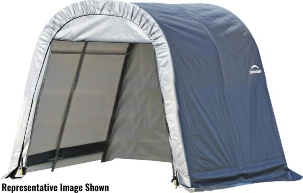 ShelterLogic 77803 Grey 10 x8 x8 Round Style Shelter