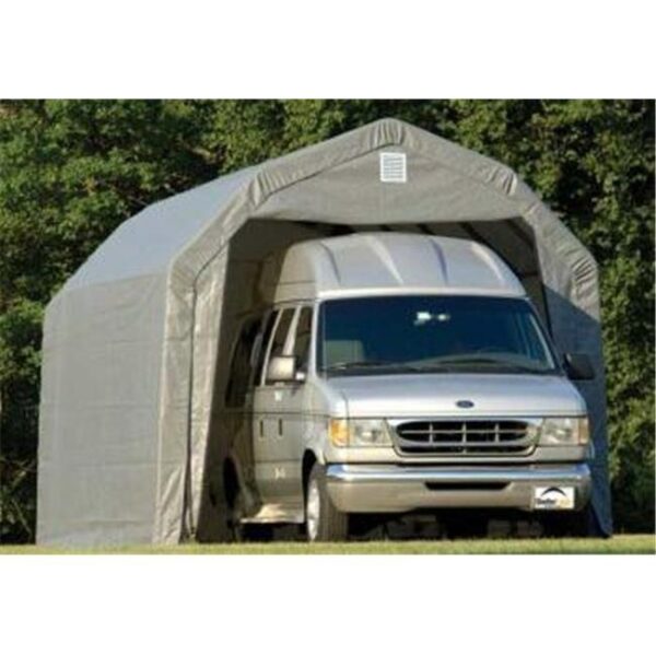 ShelterLogic 97053 12x20x9 Barn Shelter- Grey Cover