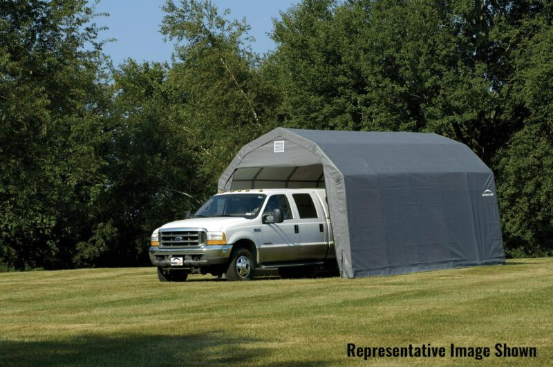 ShelterLogic 97053 12x20x9 Barn Shelter- Grey Cover - Image 6
