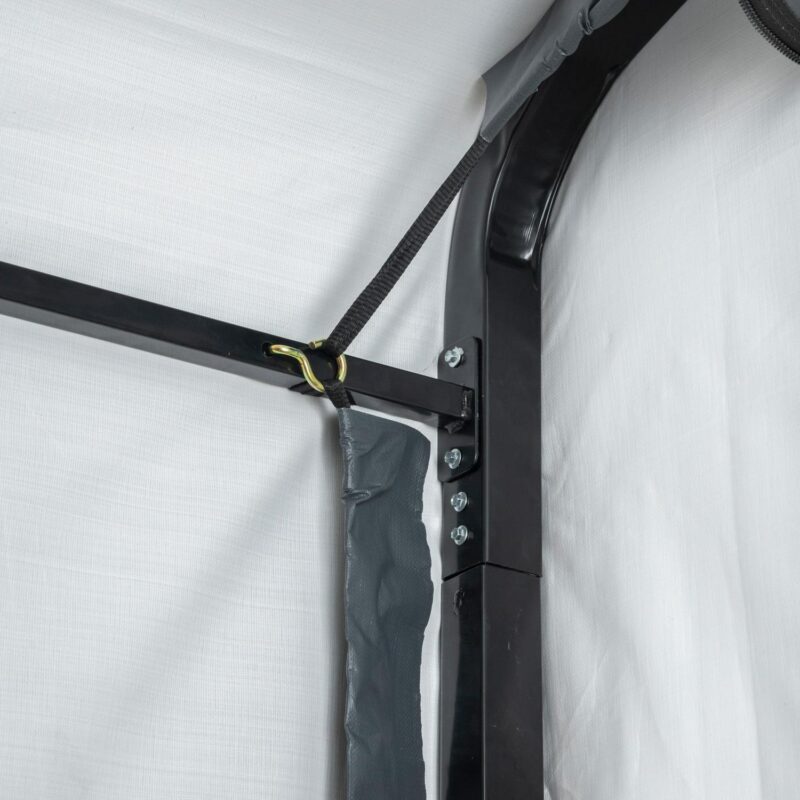 ShelterTube Wind and Snow-Load Rated Garage, 20x23x10 Gray - Image 8