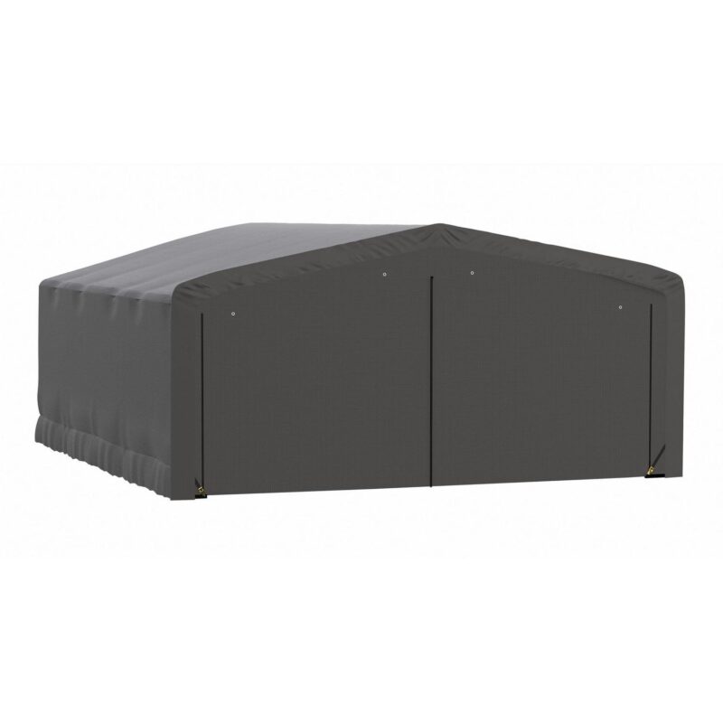 ShelterTube Wind and Snow-Load Rated Garage, 20x23x10 Gray - Image 6