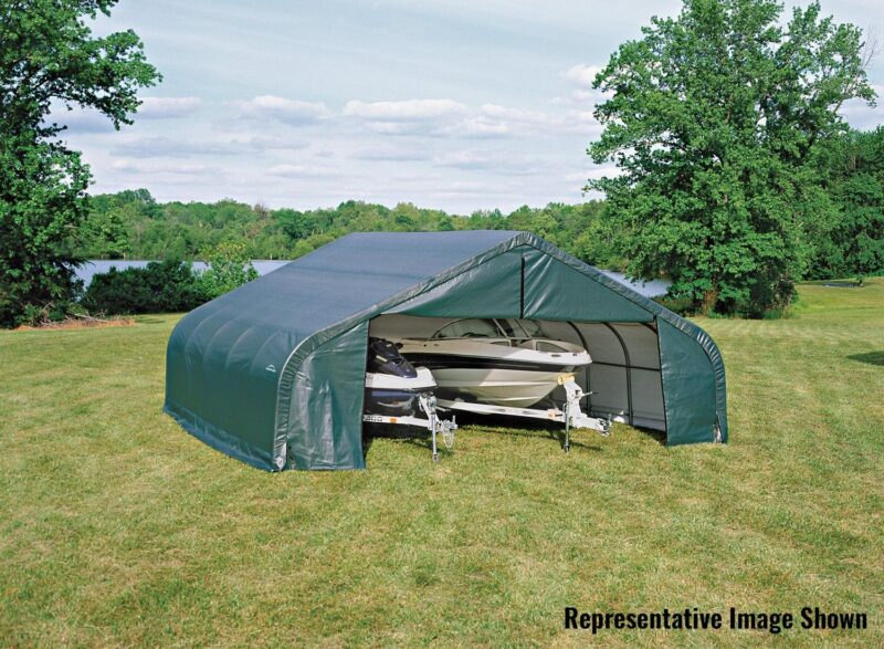 Shelter Logic Outdoor Travel Sheltercoat Garage 22 x 28 x 13 ft. - Peak Standard - Image 3