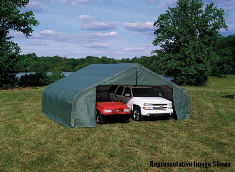 Shelter Logic Outdoor Travel Sheltercoat Garage 22 x 28 x 13 ft. - Peak Standard - Image 2